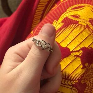 Infinity heart ring